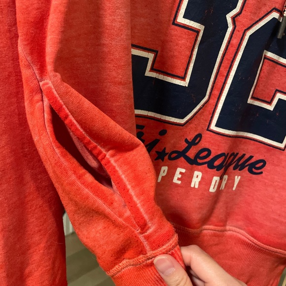 SUPERDRY VINTAGE Tri League Hoodie - Picture 12 of 13